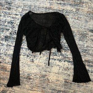 Sparkly Elegant Black Women's Tie Too